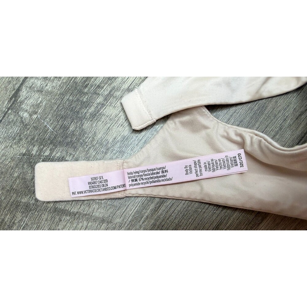 Victoria's Secret Body By Victoria Perfect Shape Push-Up Bra 32C Nude 163907-SFX - Picture 10 of 10